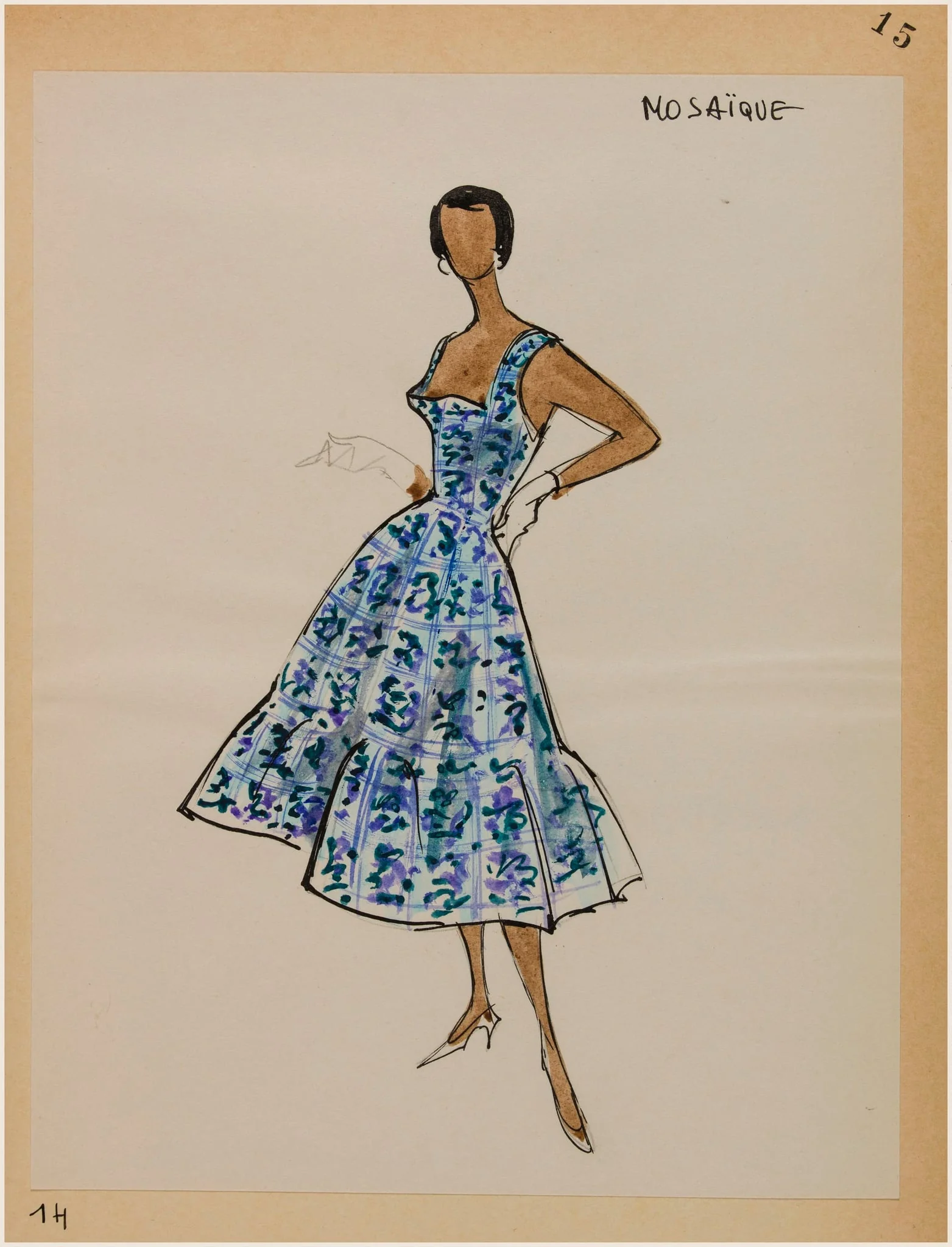 Mosaïque, by Carven, 1956
