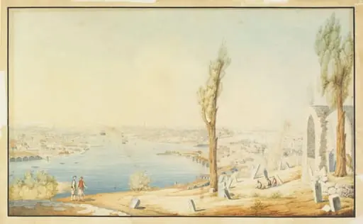 Constantinople and the Golden Horn from the cemetery above Eyüp
