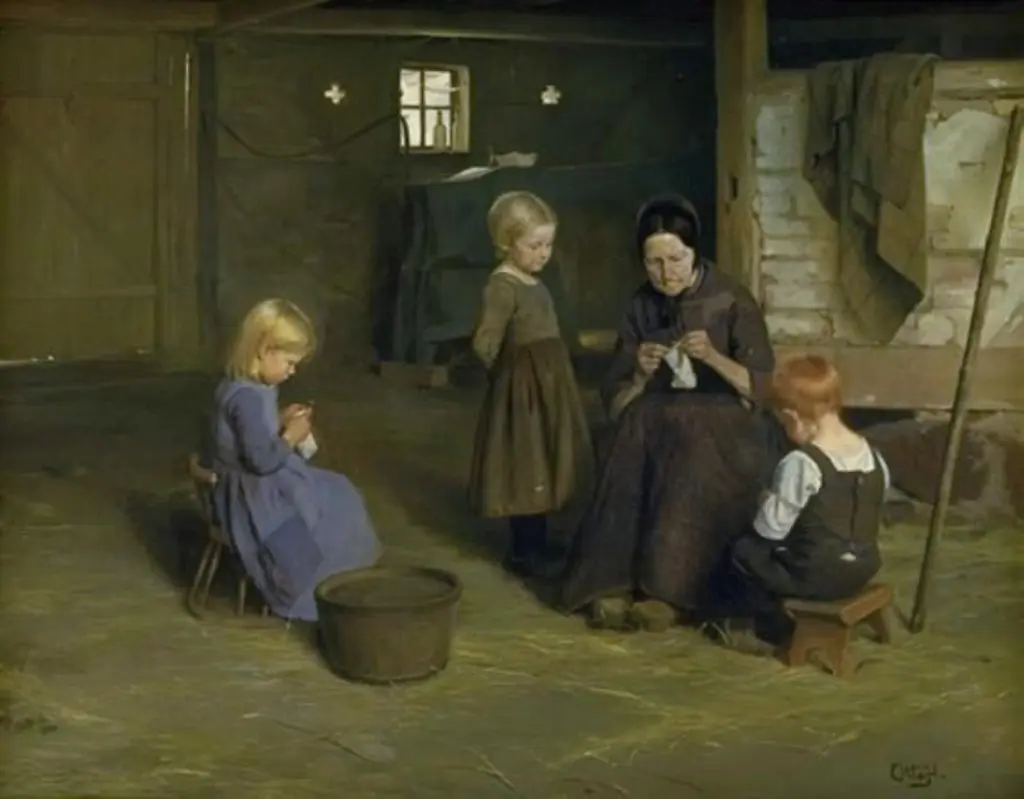 A Knitting Lesson