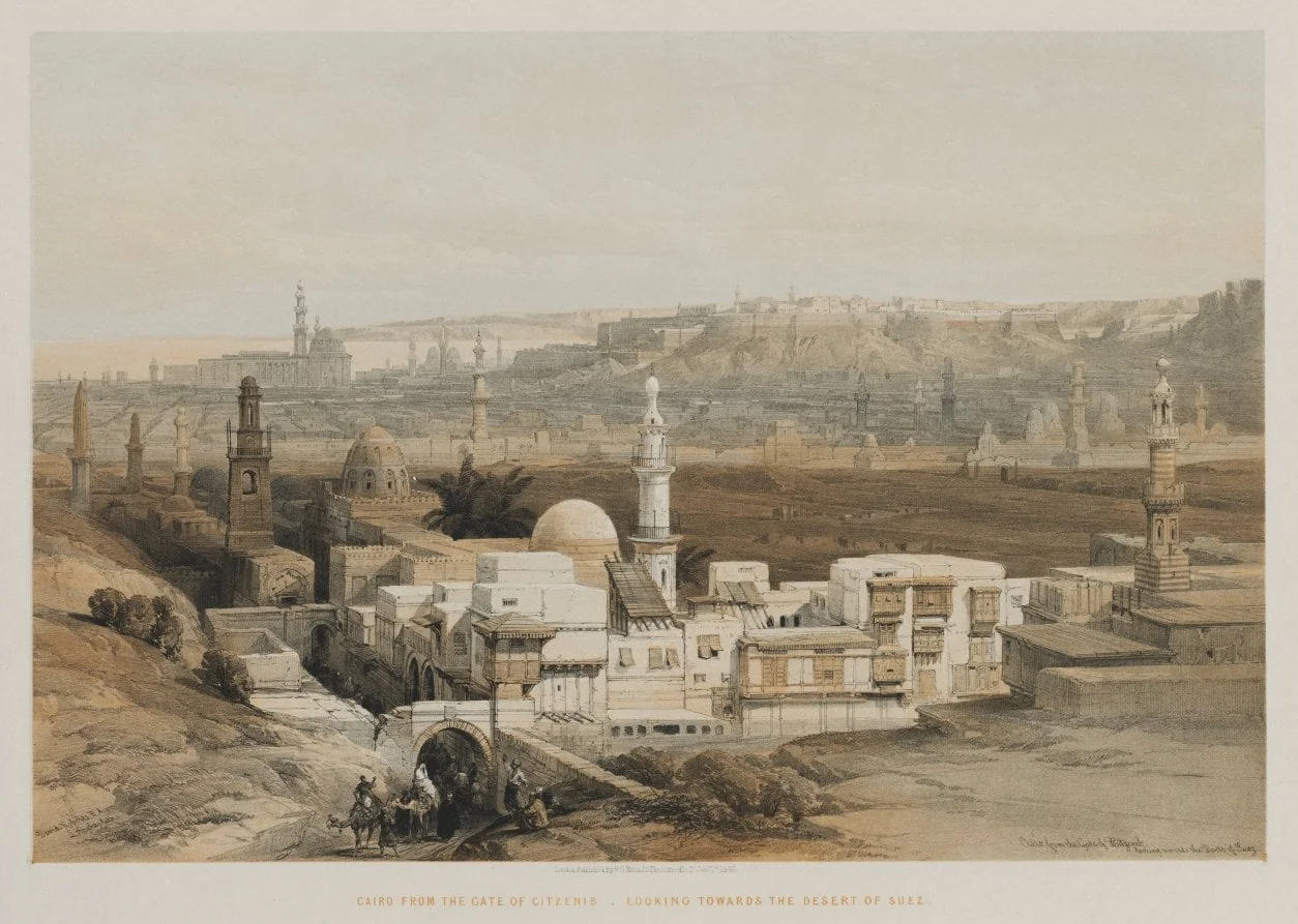 Egypt and Nubia, Volume III: Cairo from the Gate of Citzenib, Looking towards the Desert of Suez
