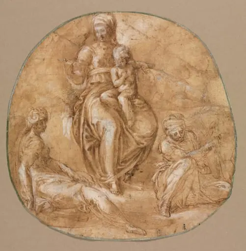 Virgin and Child with St. Catherine of Alexandria and Saint Anne (?)