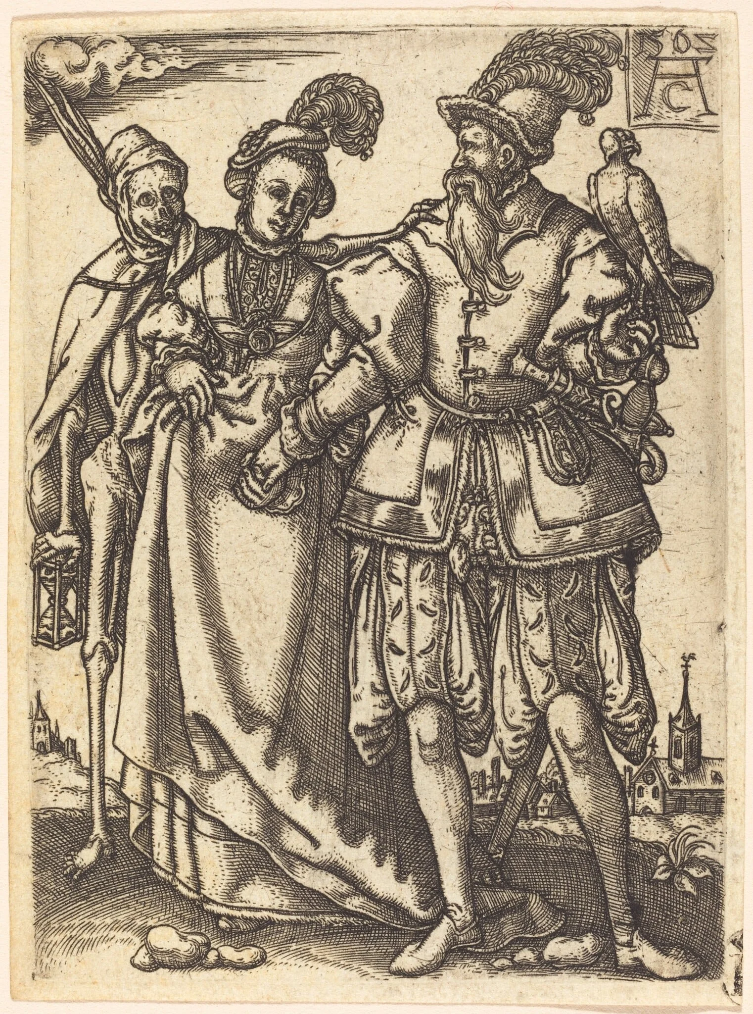 Dance of Death III, by Allaert Claesz, ink, 1562