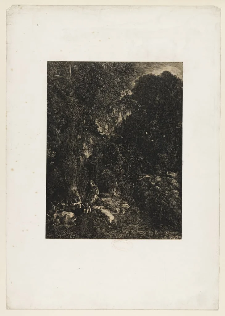 Untitled, by Rodolphe Bresdin, ink, 1868
