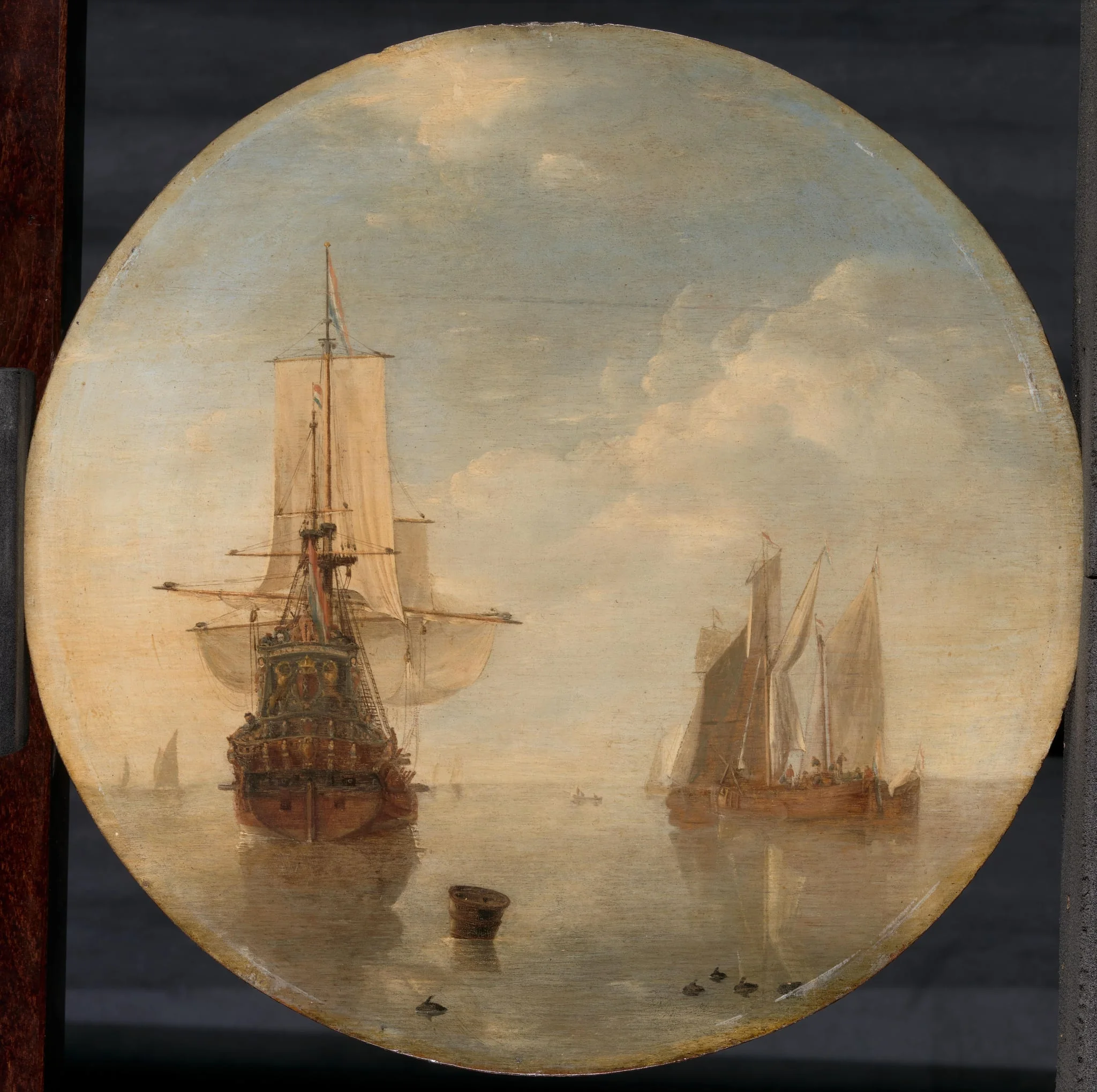 Ships at Anchor, by Unknown, unspecified, 1650