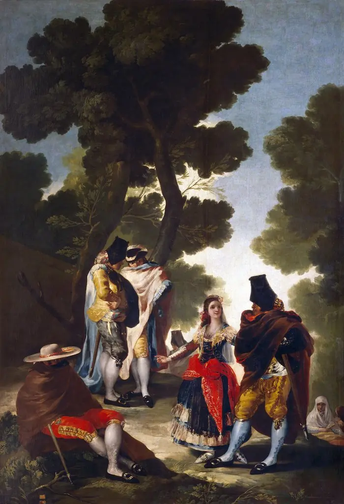 The Pretty Woman and the Masked Men (The Road of Andalusia)