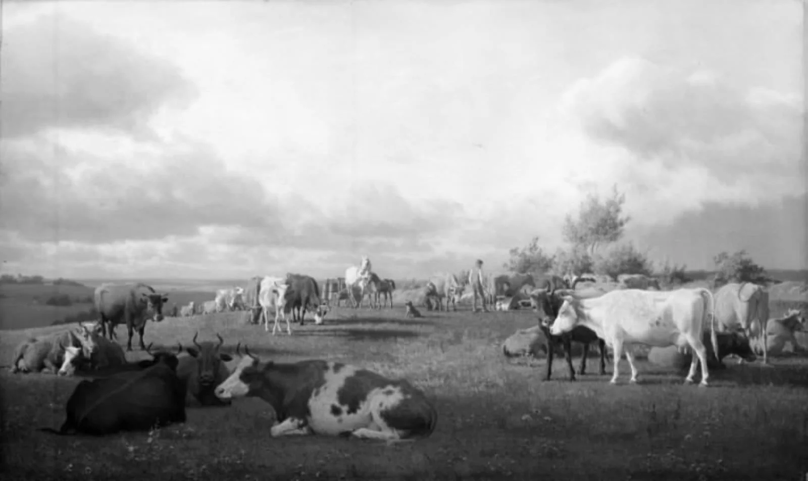 På malkepladsen, by Unknown, 1870