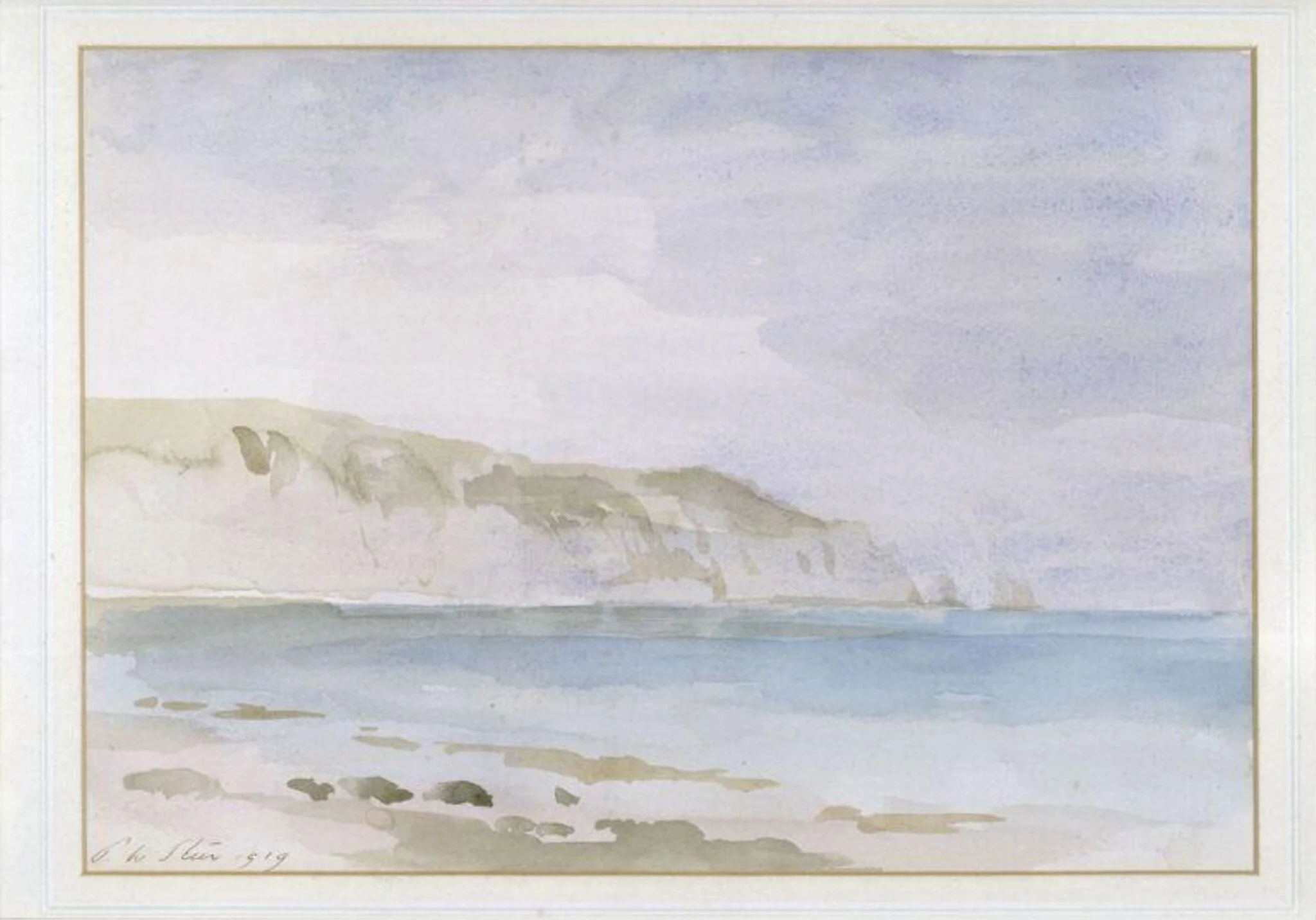 A Grey Day; or A Calm Day: Dover Harbour