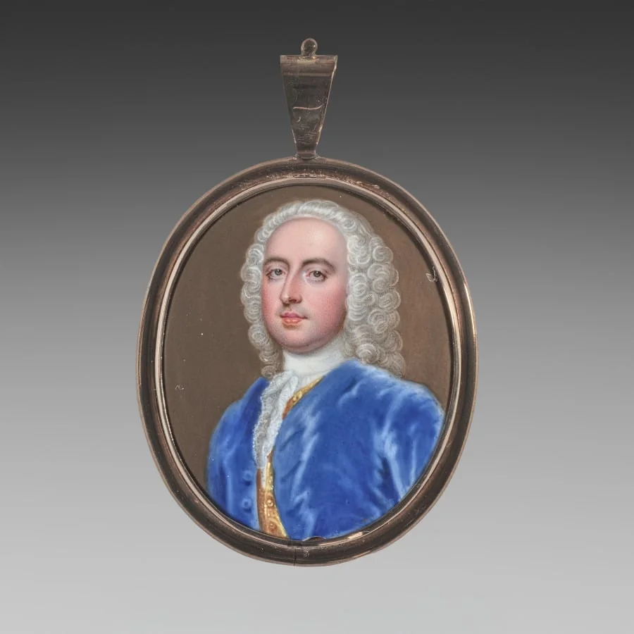 Portrait of a Man, by Christian Friedrich Zincke, unspecified, 1735