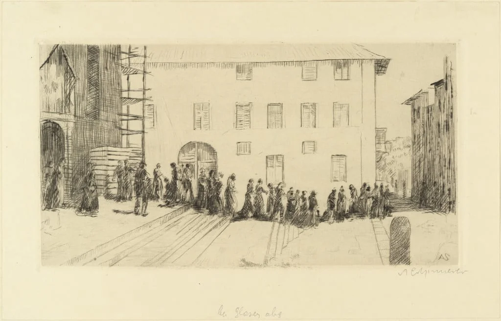 Untitled, by Adolf Ferdinand Schinnerer, ink, 1910