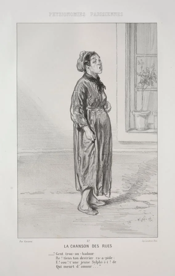 La Chanson des Rues, by Paul Gavarni, 1858