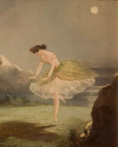 Fanny Cerrito as Ondine in 'Ondine, ou La Naïade'