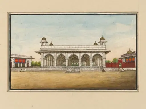 One of four drawings of Mughal architecture.