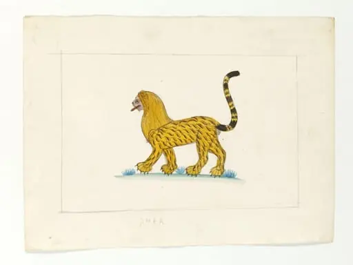 A lion-cum-tiger with a mane