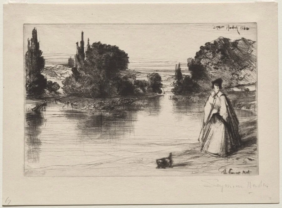 Towing Path, by Francis Seymour Haden, 1864