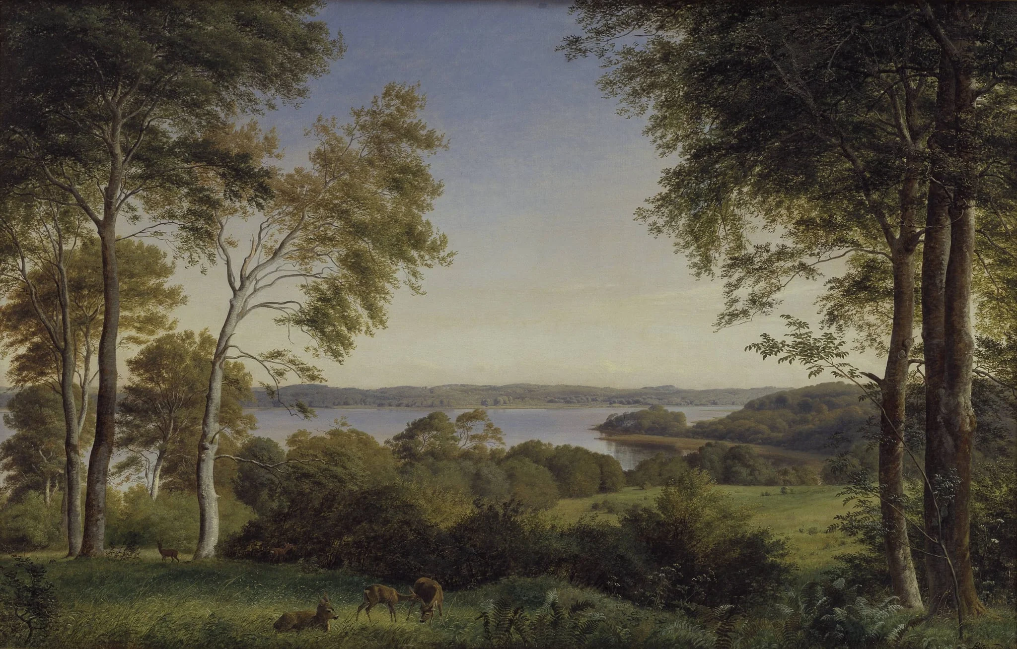 Udsigt over Skarre Sø, by Unknown, 1845