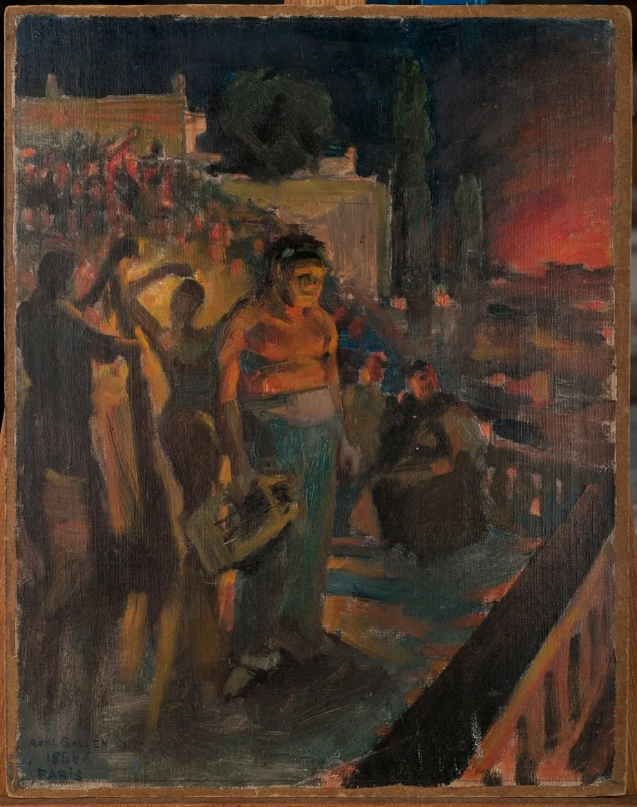 Nero Rooman palossa, by Akseli Gallen-Kallela, unspecified, 1895