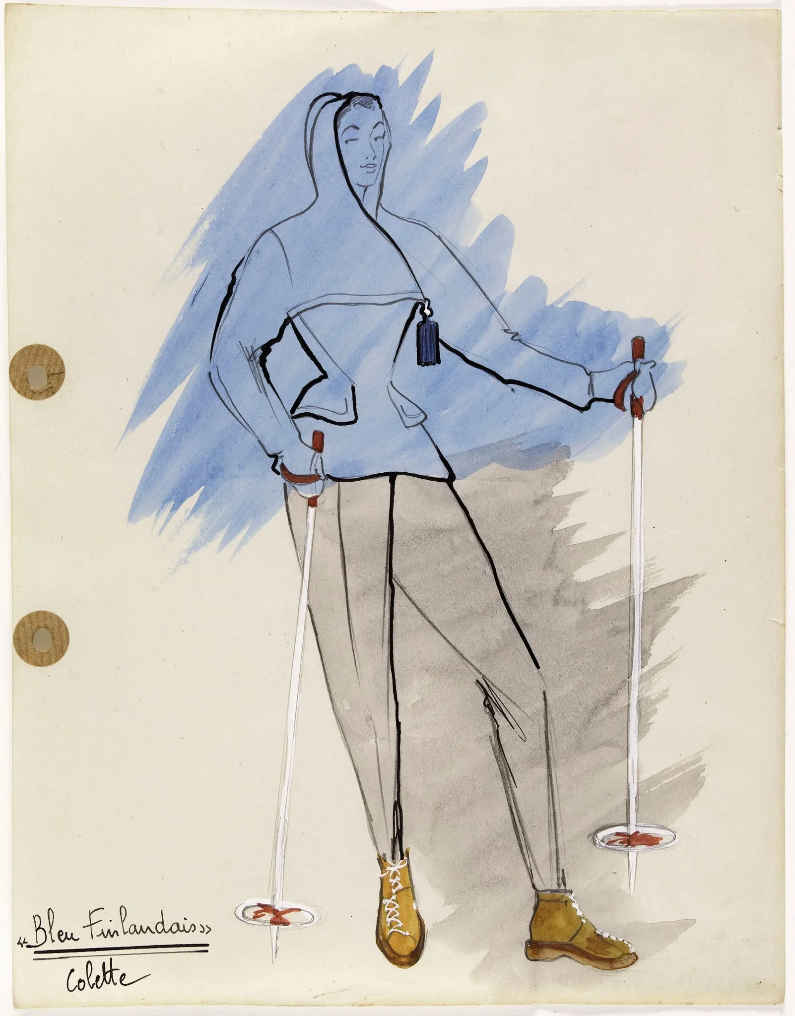 'Bleu Finlandais', by Carven, 1949