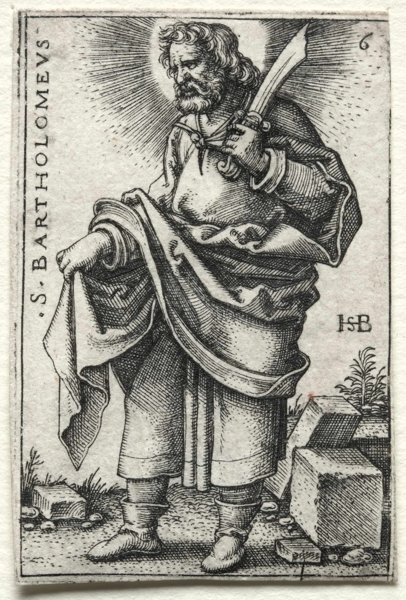 St. Bartholomew, by Sebald Beham, 1546