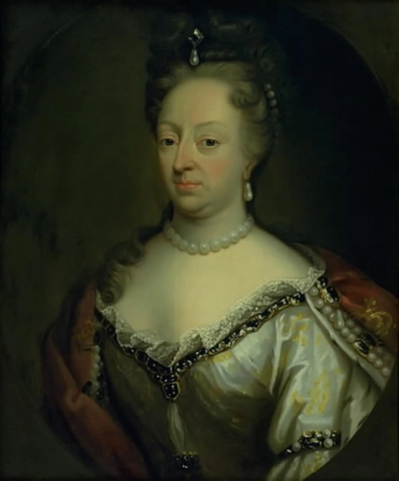 Dronning Charlotte Amalie, by Unknown, 1750