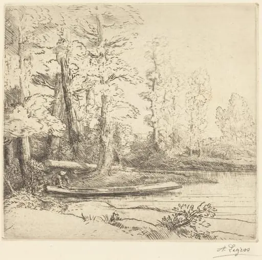 Trees at Water's Edge (Les arbres au bord de l'eau)