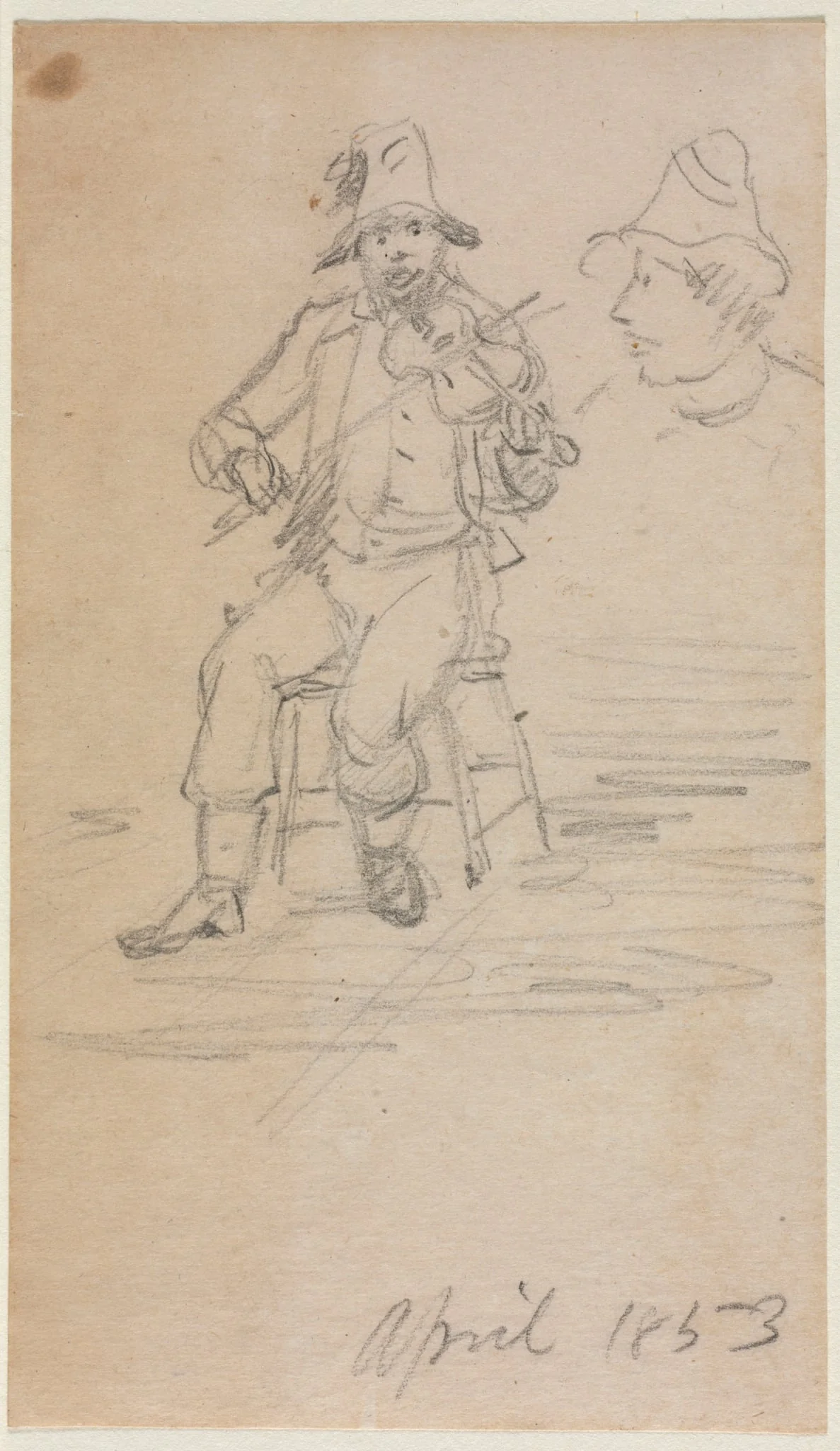 The Fiddling Beggar, by William Sidney Mount, 1853