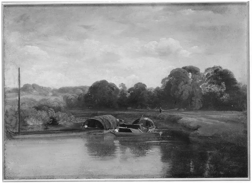 Barges on a River