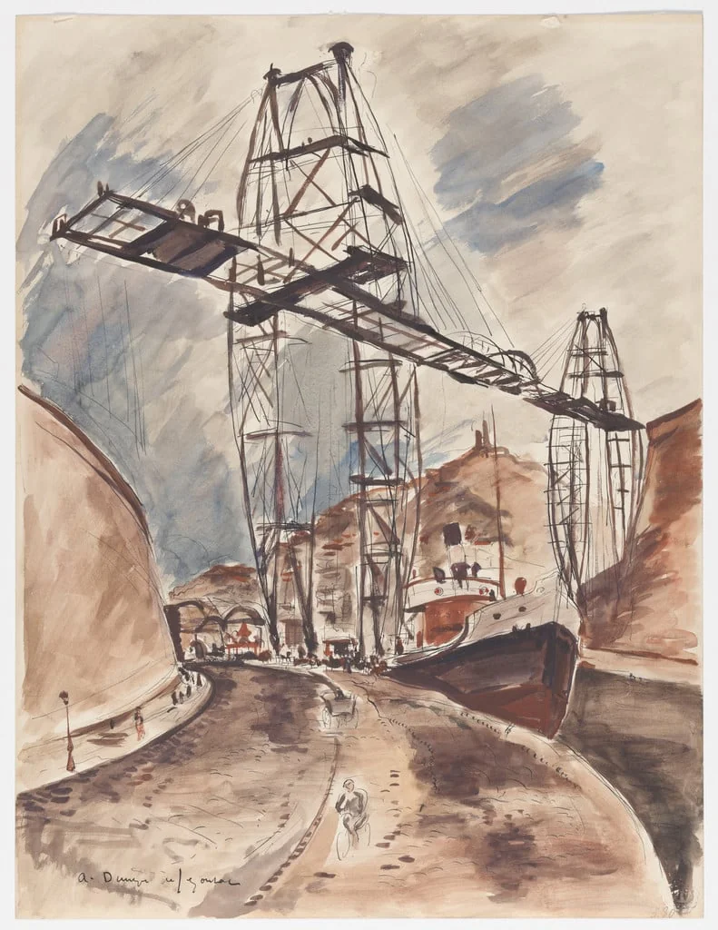 Untitled, by André Dunoyer de Segonzac, watercolor, 1934