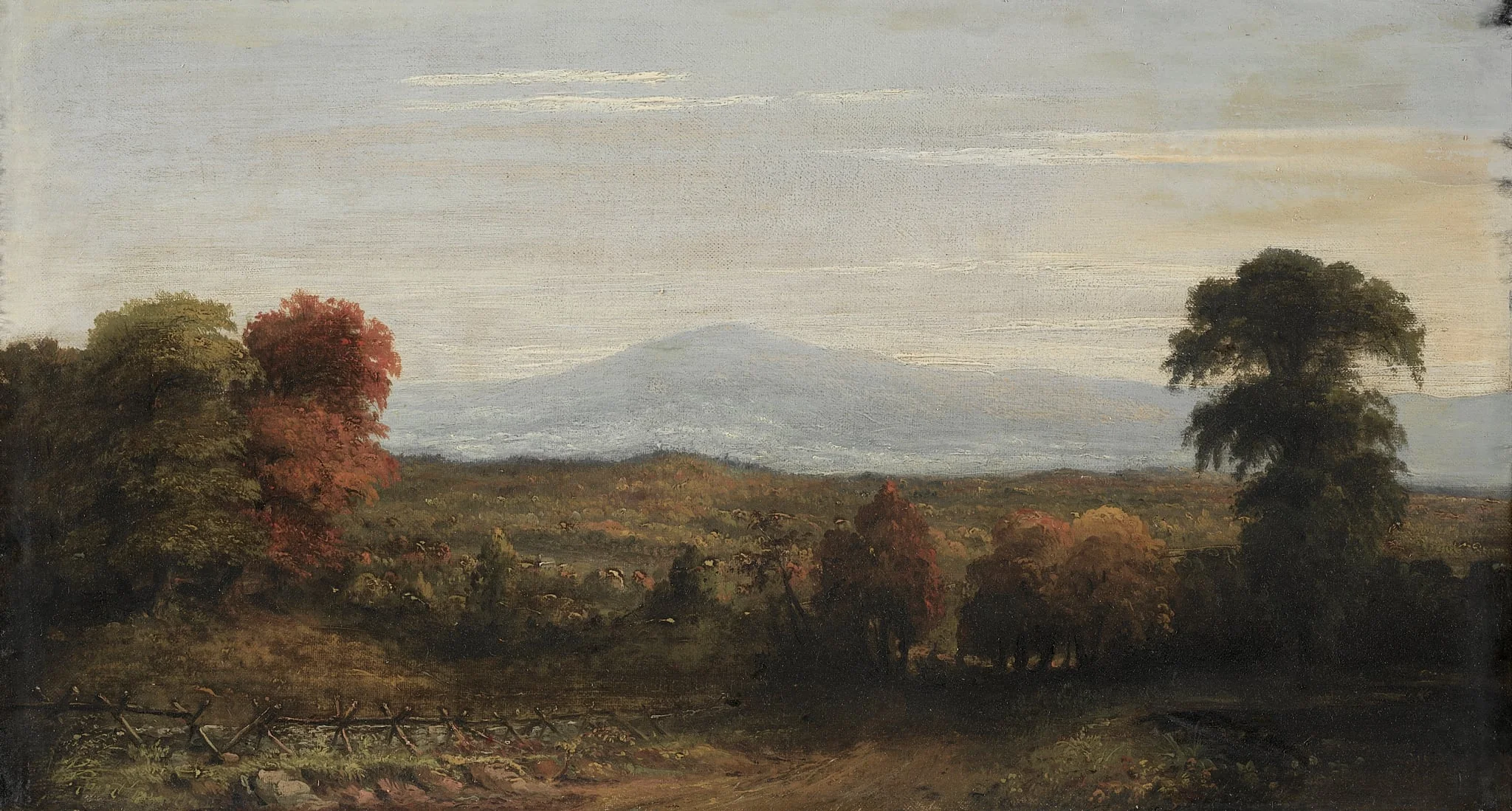 Landscape, by Jasper Francis Cropsey, unspecified, 1918