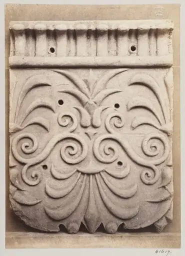 Bas-relief portion of a frieze in terra cotta
