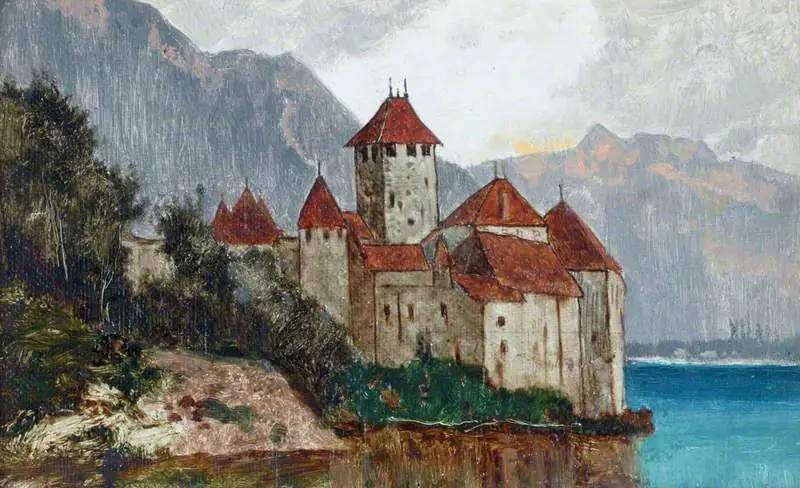 The Castle of Chillon on Lake Geneva