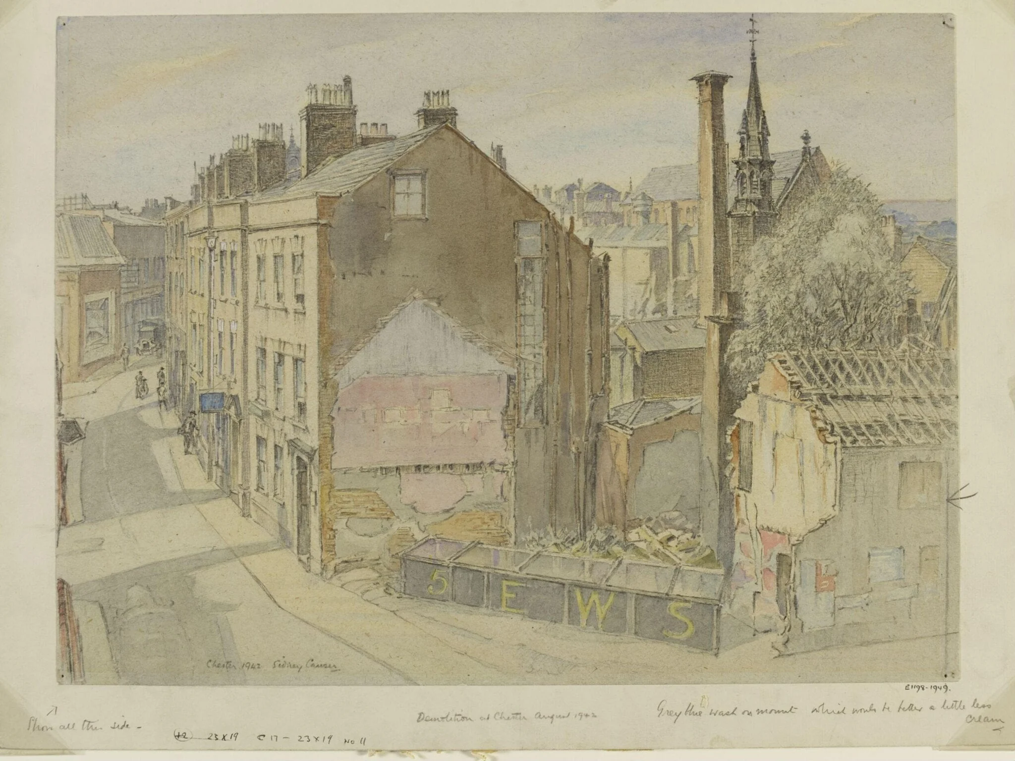 Demolition at Chester 1942
