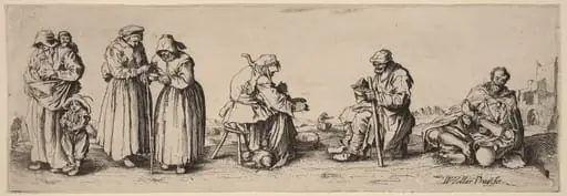 Six Men and Women Beggars