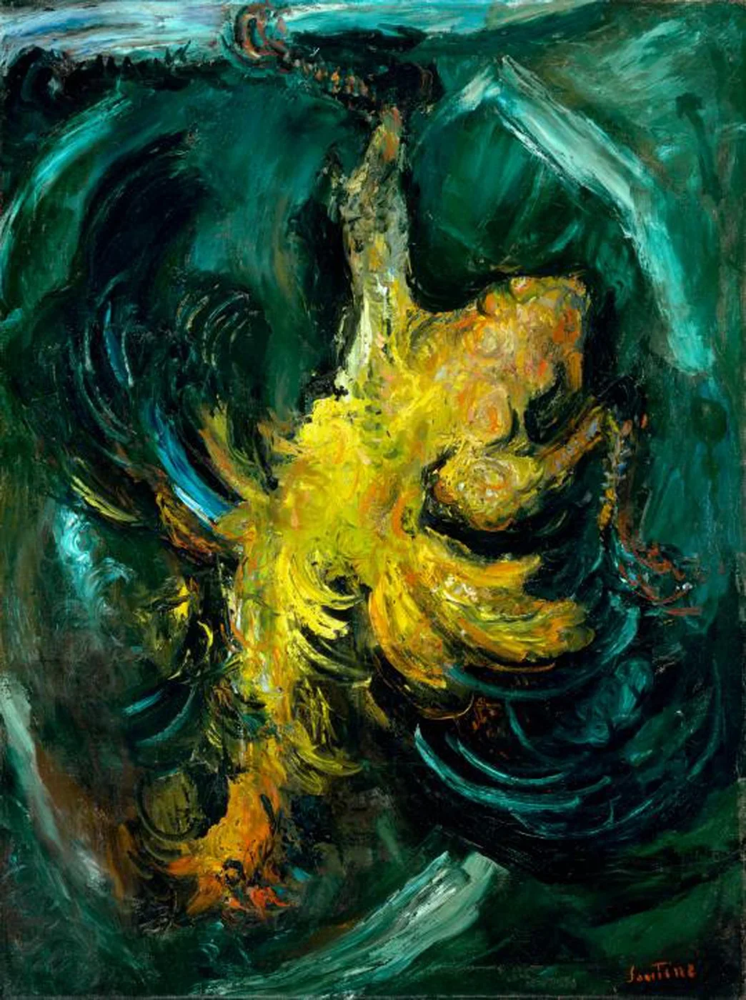 The Chicken, by Chaïm Soutine, oil, 1926