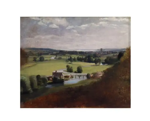 The Valley of the Stour with Dedham in the Distance
