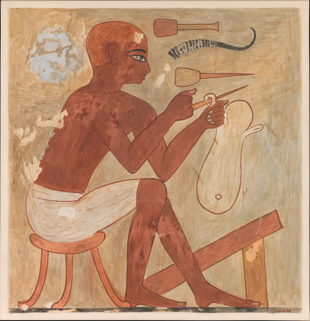 Sandal Maker, Tomb of Rekhmire