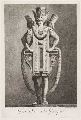 Grenadier in the Greek Style, Plate 3