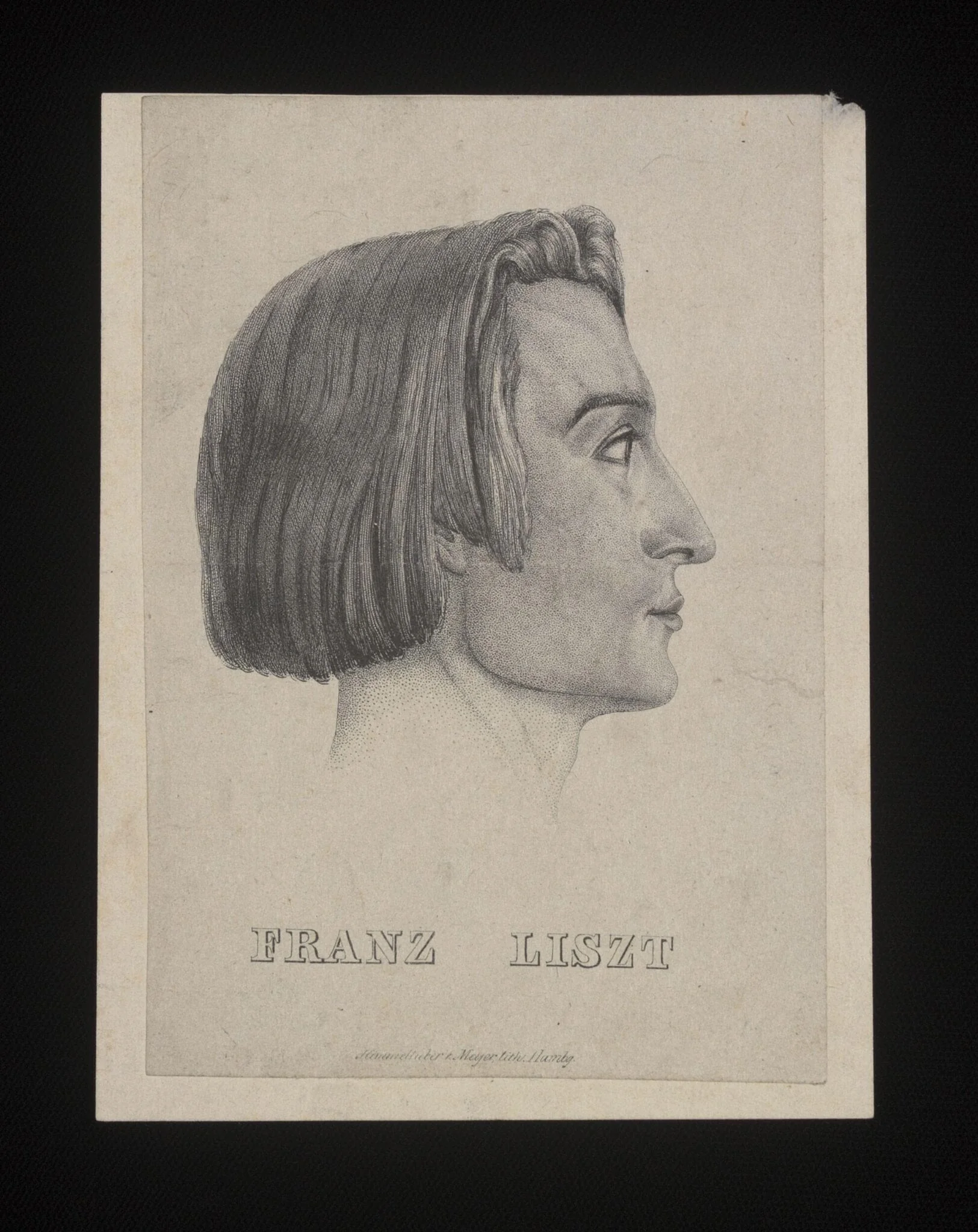 Franz Liszt, by Unknown, 1850
