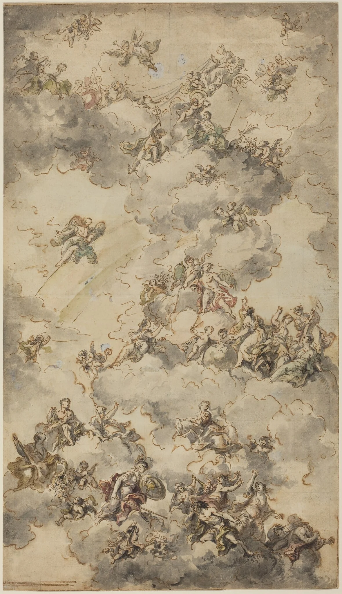The Triumph of Wisdom, by Bartolomeo Tarsia, ink, 1750