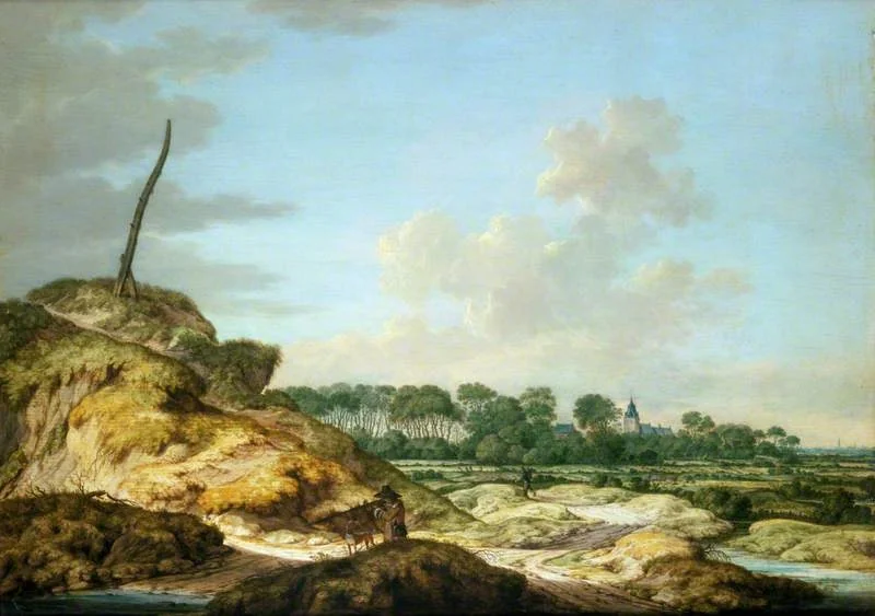 A View of the Island of Walcheren, with the Castle of Westhoven, by Jan Goedart, oil, 1660