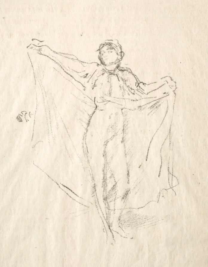La Danseuse - A Study of the Nude, by James McNeill Whistler, 1891