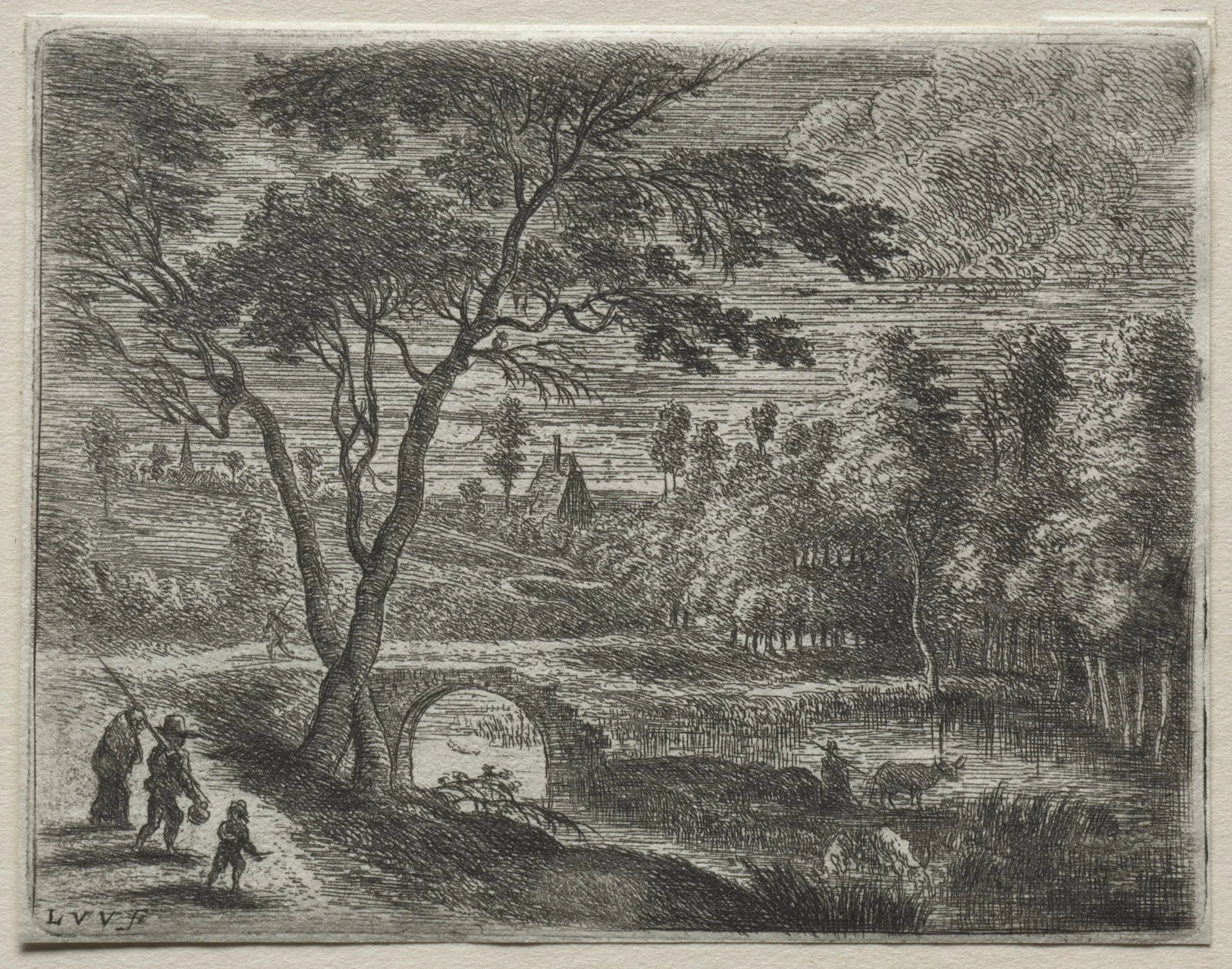 The Broken Bridge, by Lucas van Uden, 1643
