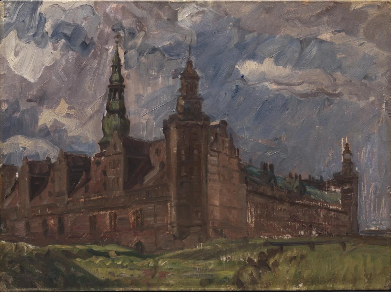 Kronborg set fra sydøst, by Unknown, 1904