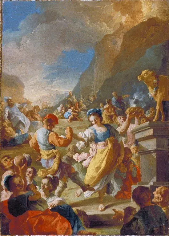 The Israelites Worshiping The Golden Calf