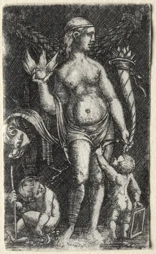 Venus between two cupids