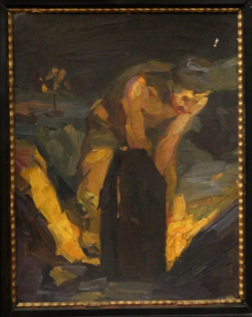 Miner în ocnă, by Aurel Popp, 1912