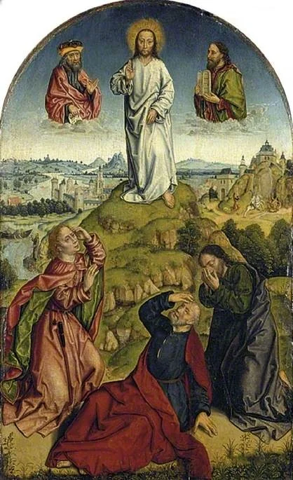 The Transfiguration, by Aelbrecht Bouts, oil, 1450