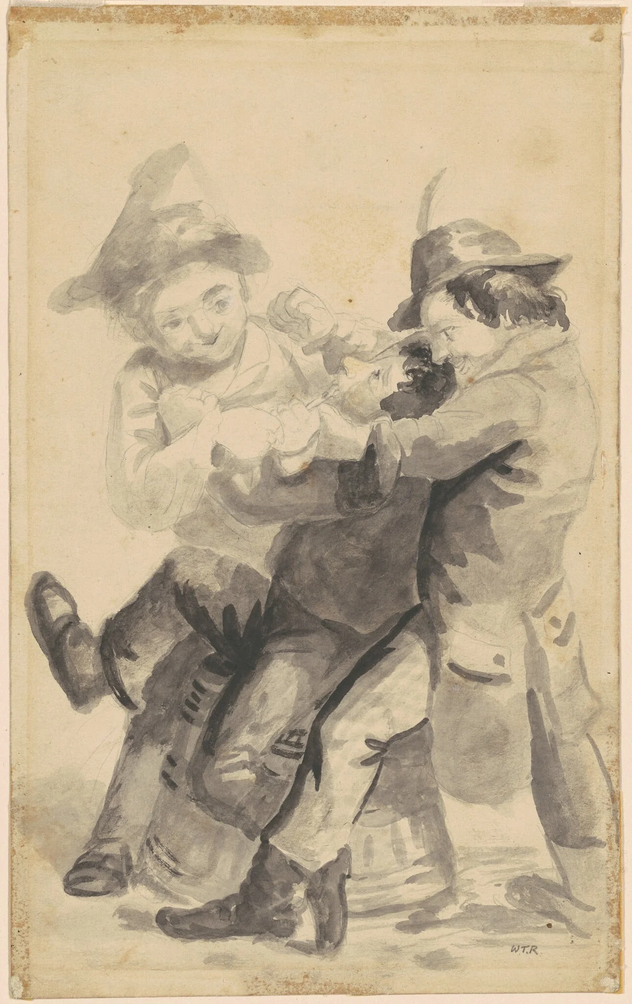 Tooth Extraction, by William Tylee Ranney, graphite, 1850