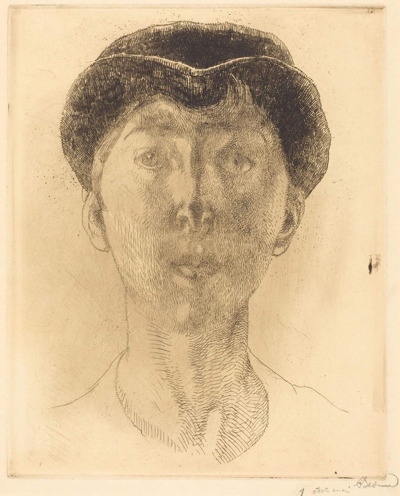 Queen Elisabeth of Belgium (La Reine Élisabeth de Belgique), by Paul-Albert Besnard, ink, 1917