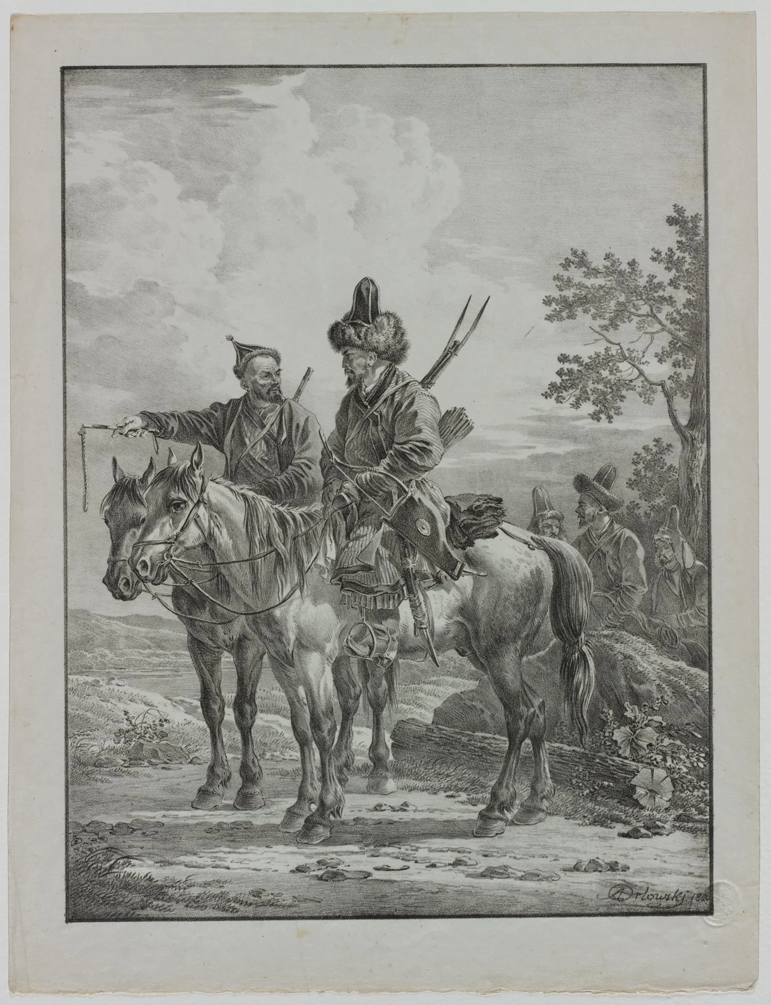 Tartars on Horseback, by Aleksander Orłowski, 1820