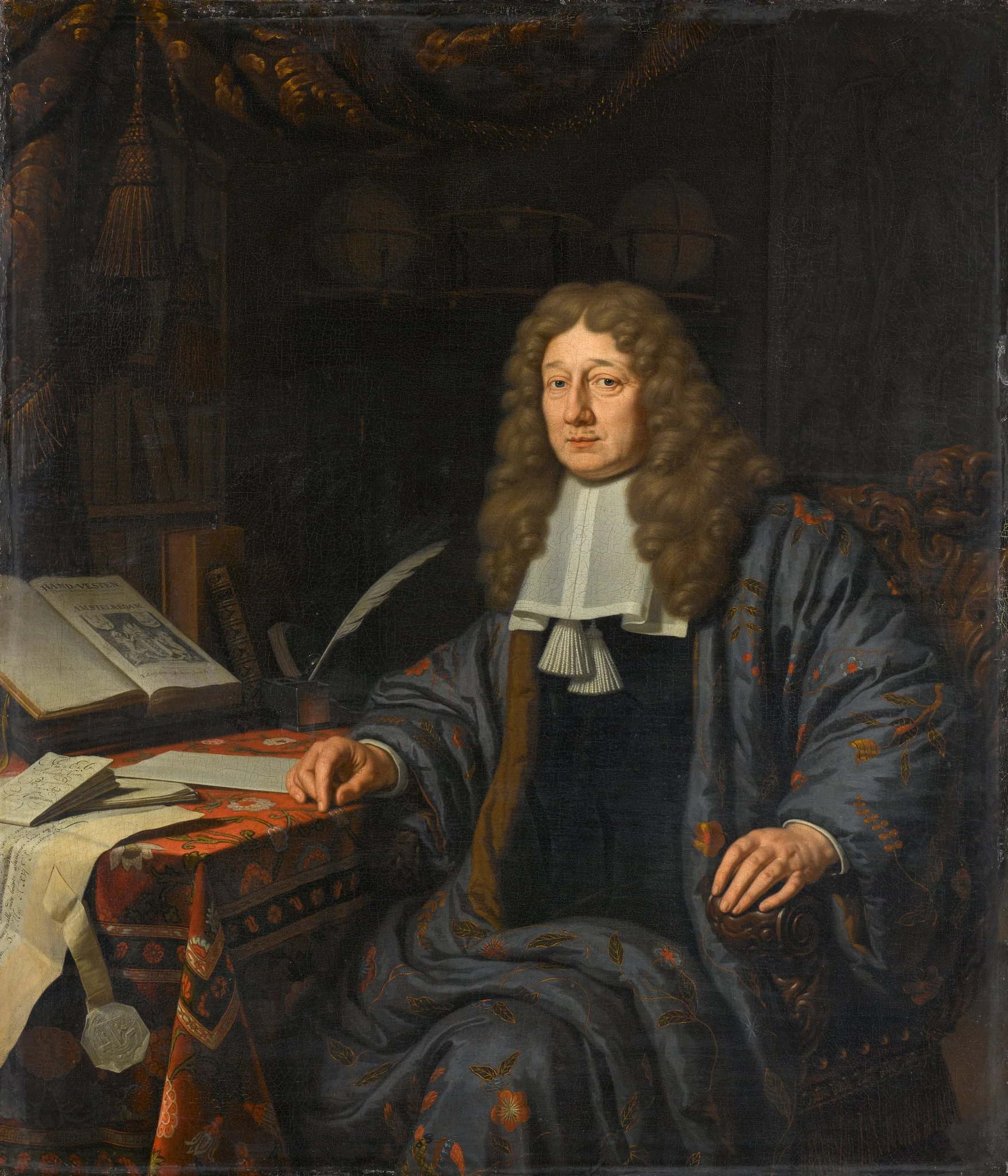 Portrait of Johannes Hudde, by Unknown, unspecified, 1686